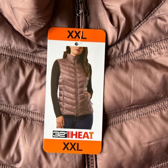 32 Degrees Women's Lightweight Quilted Full Zip Puffer Vest Size XXL - Picture 10 of 10